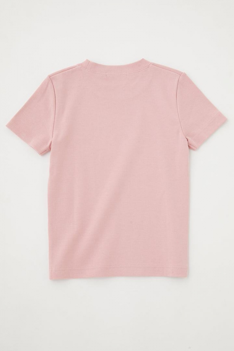 Dámské Tričko Moussy Botanical Dye Cropped Tee Růžové | YCI7057YQ