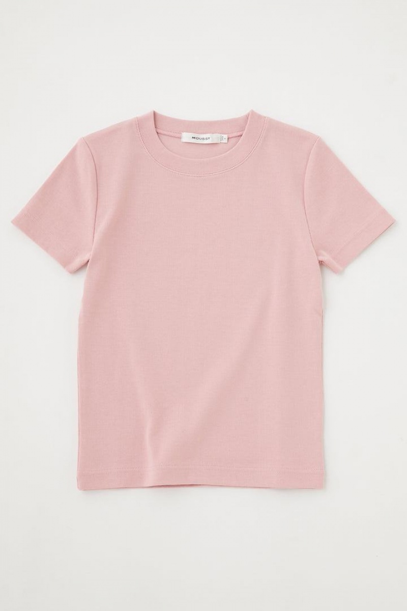 Dámské Tričko Moussy Botanical Dye Cropped Tee Růžové | YCI7057YQ