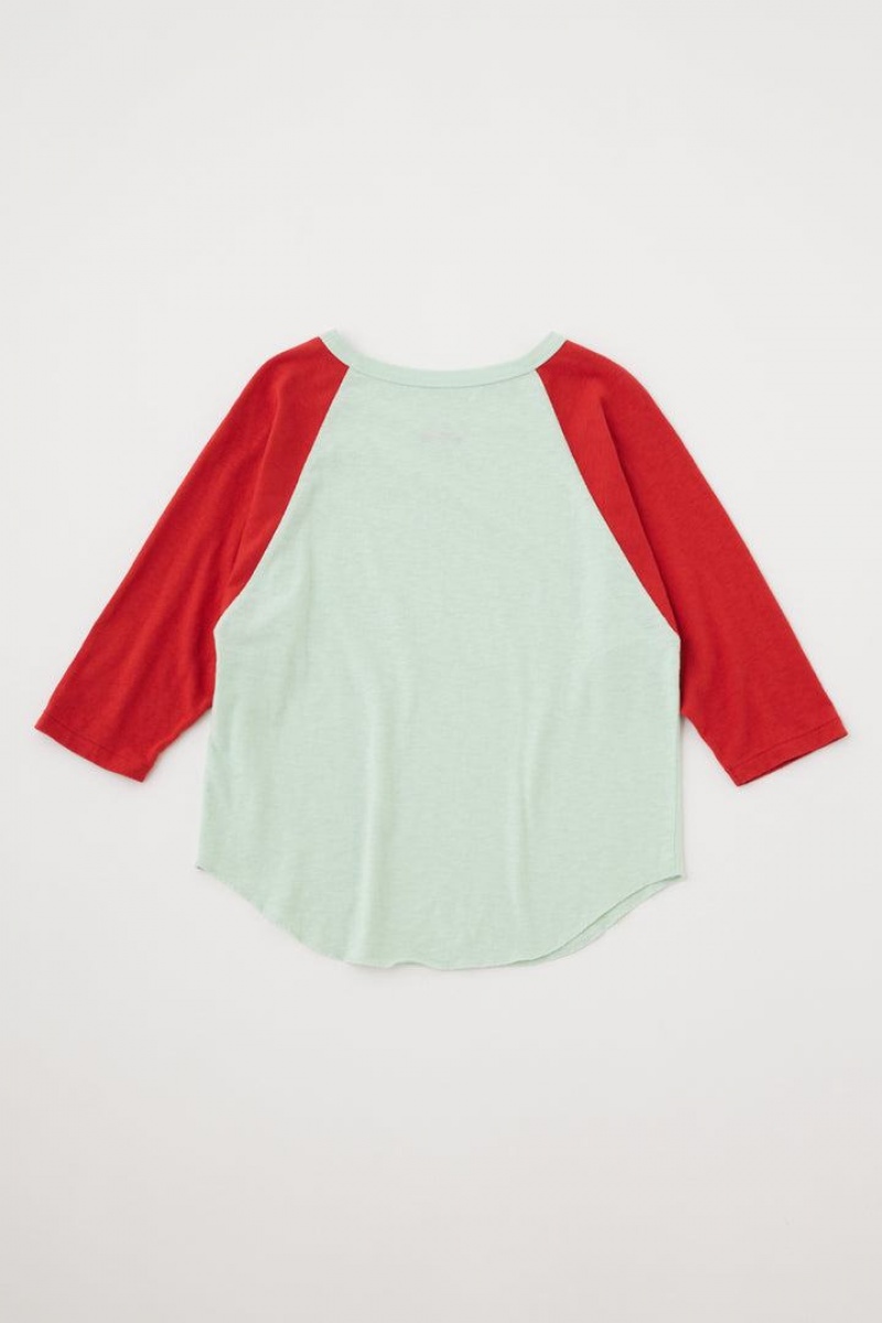 Dámské Tričko Moussy Ice Cream Raglan Tee Červené | CDX5371RU