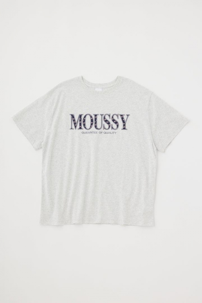 Dámské Tričko Moussy Logo In Logo Tee Tmavě Šedé | DSM4887YT