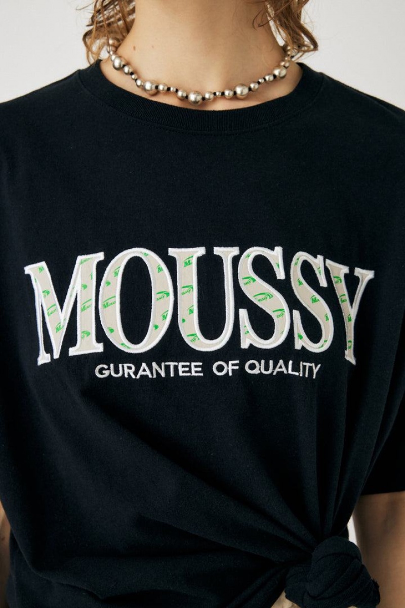 Dámské Tričko Moussy Logo In Logo Tee Černé | ZYU1939IF