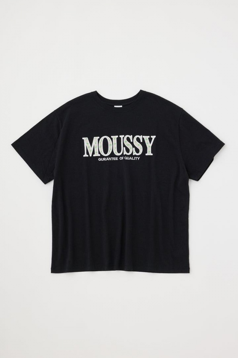 Dámské Tričko Moussy Logo In Logo Tee Černé | ZYU1939IF