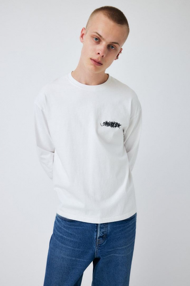 Dámské Tričko Moussy Long Sleeve Tee Bílé | PLO4327LI