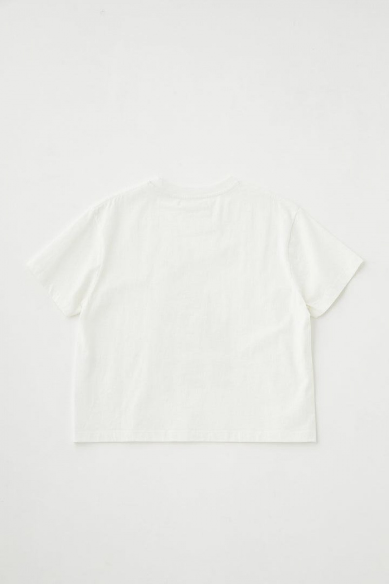 Dámské Tričko Moussy Pu Compact Crew Neck Tee Bílé | MXV4957VP