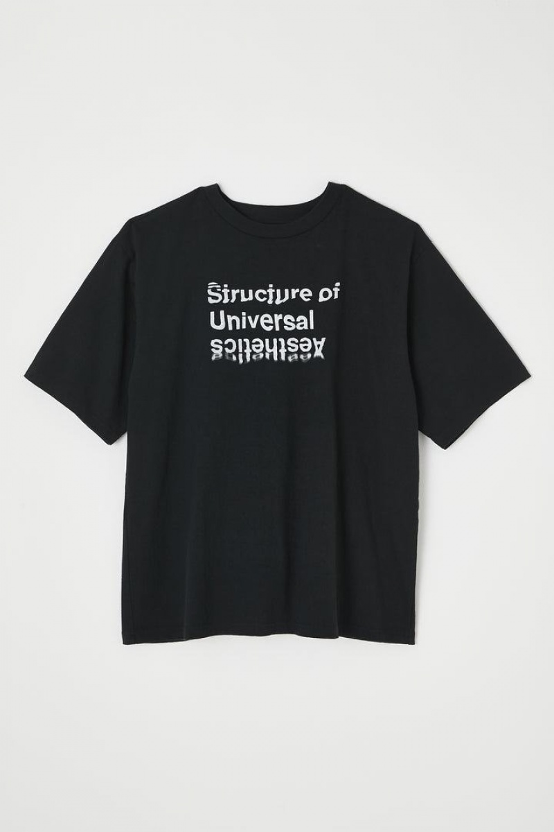 Dámské Tričko Moussy Structure Tee Černé | YUF3450TO