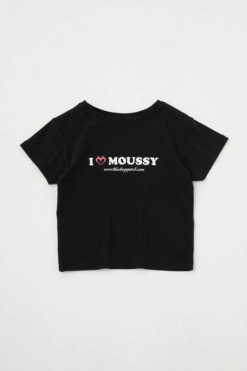 Dámské Tričko Moussy X Bep I Love Tee Černé | SKP2625RE