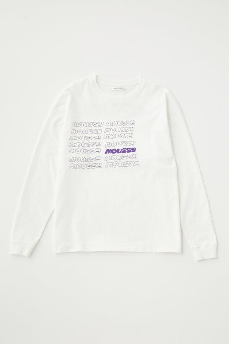 Dámské Tričko Moussy Ygagi Long Sleeve Tee Bílé | KLQ4043RJ