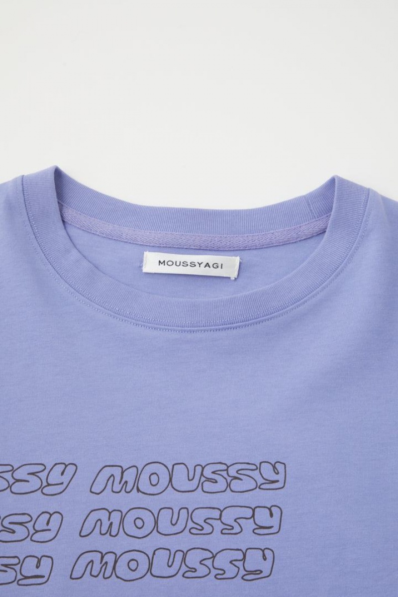 Dámské Tričko Moussy Ygagi Long Sleeve Tee Světle Fialové | MIN376UG