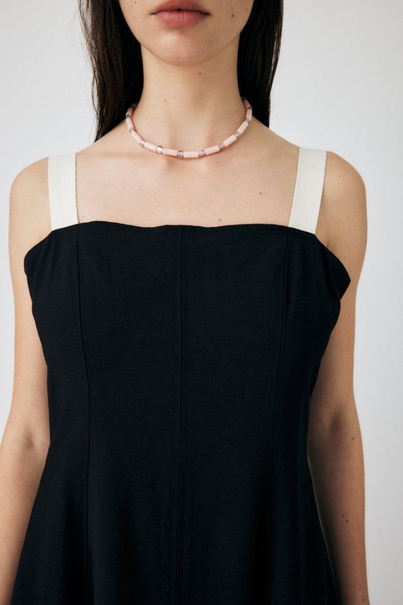 Dámské Šaty Moussy Belted Flare Cami Černé | OER434NX