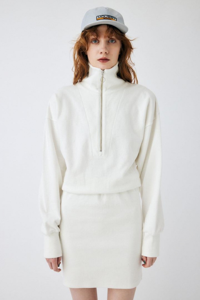 Dámské Šaty Moussy Zip Up Mini Bílé | XZL3148WU